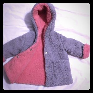 Jessica Simpson reversible faux fur jacket